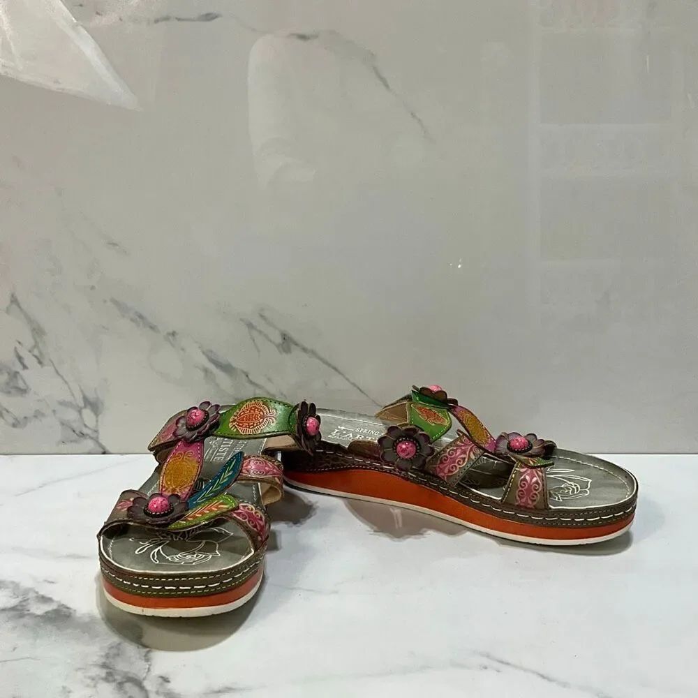 SPRING STEP L’Artiste Pillow Gray Sandals